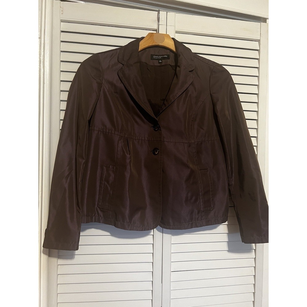 JONES NEW YORK Women's Size Small S BLAZER SUIT Jacket Iridescent Brown